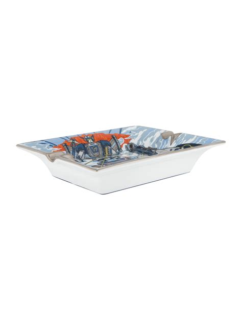 hermes ashtray|hermes chariot ashtray blue.